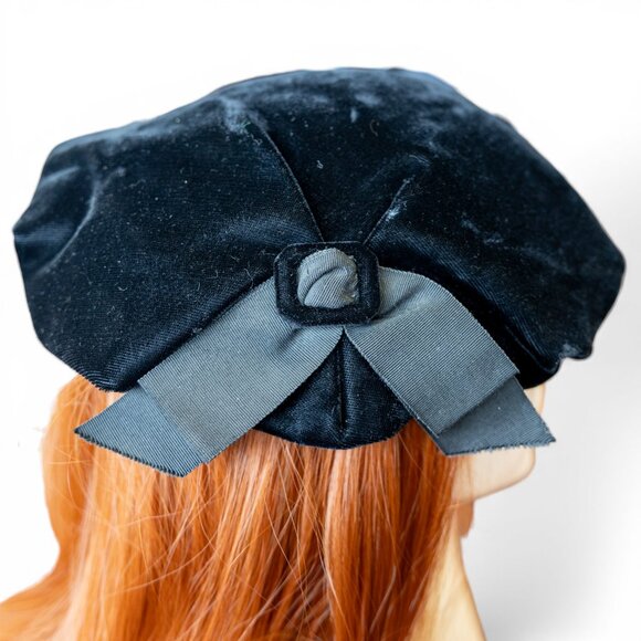 Vintage Velvet Hat Lot – 10 Mid-Century Styles main image 12